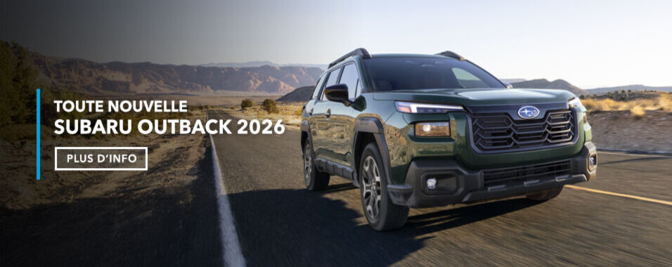 Découvrez les tout nouveaux VUS Outback et Outback Wilderness 2026.